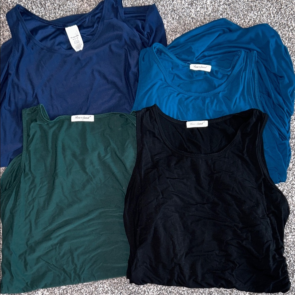 Maternity tank tops - set of 4